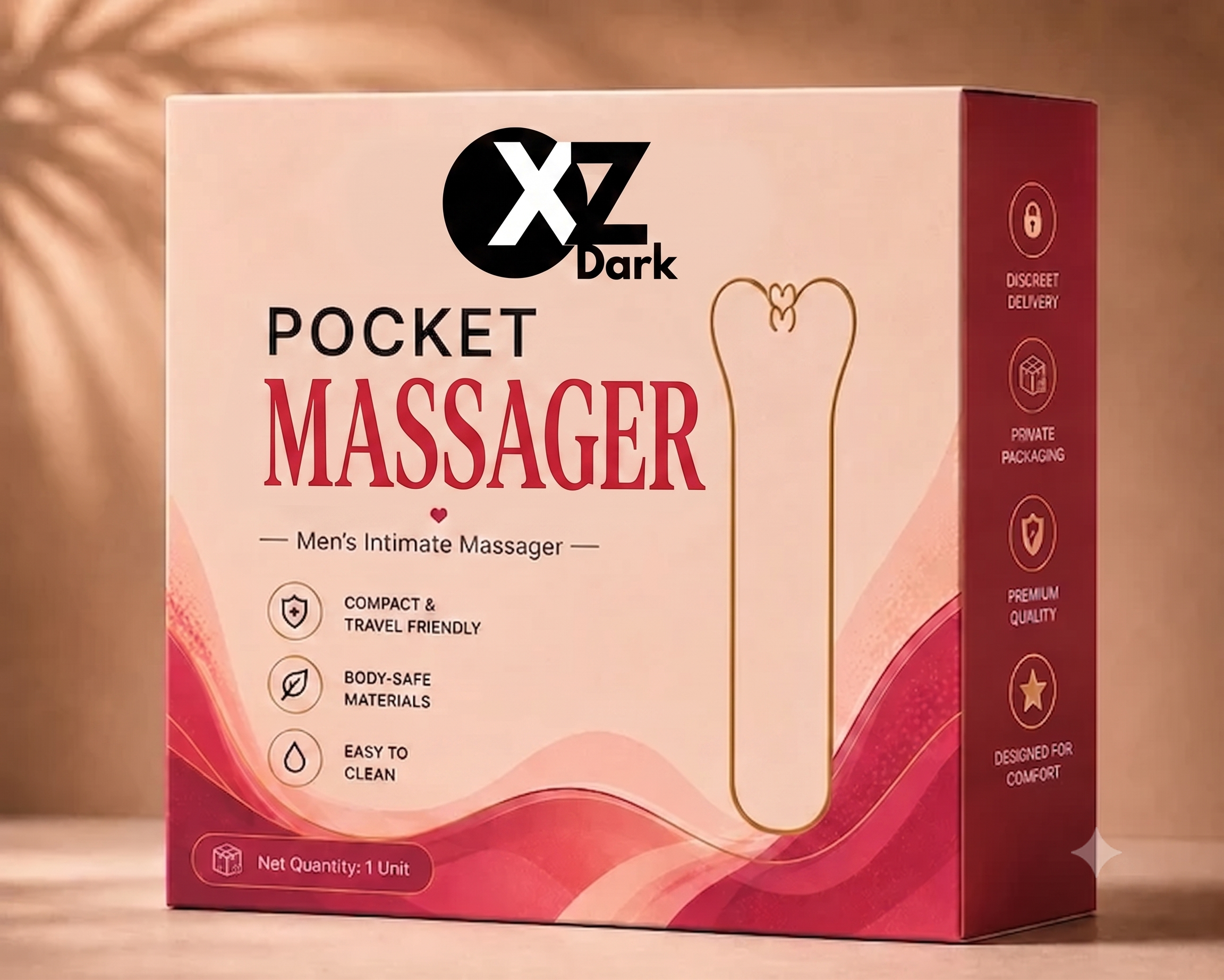 XZDark Pure Pocket Personal Wellness Massager for Men